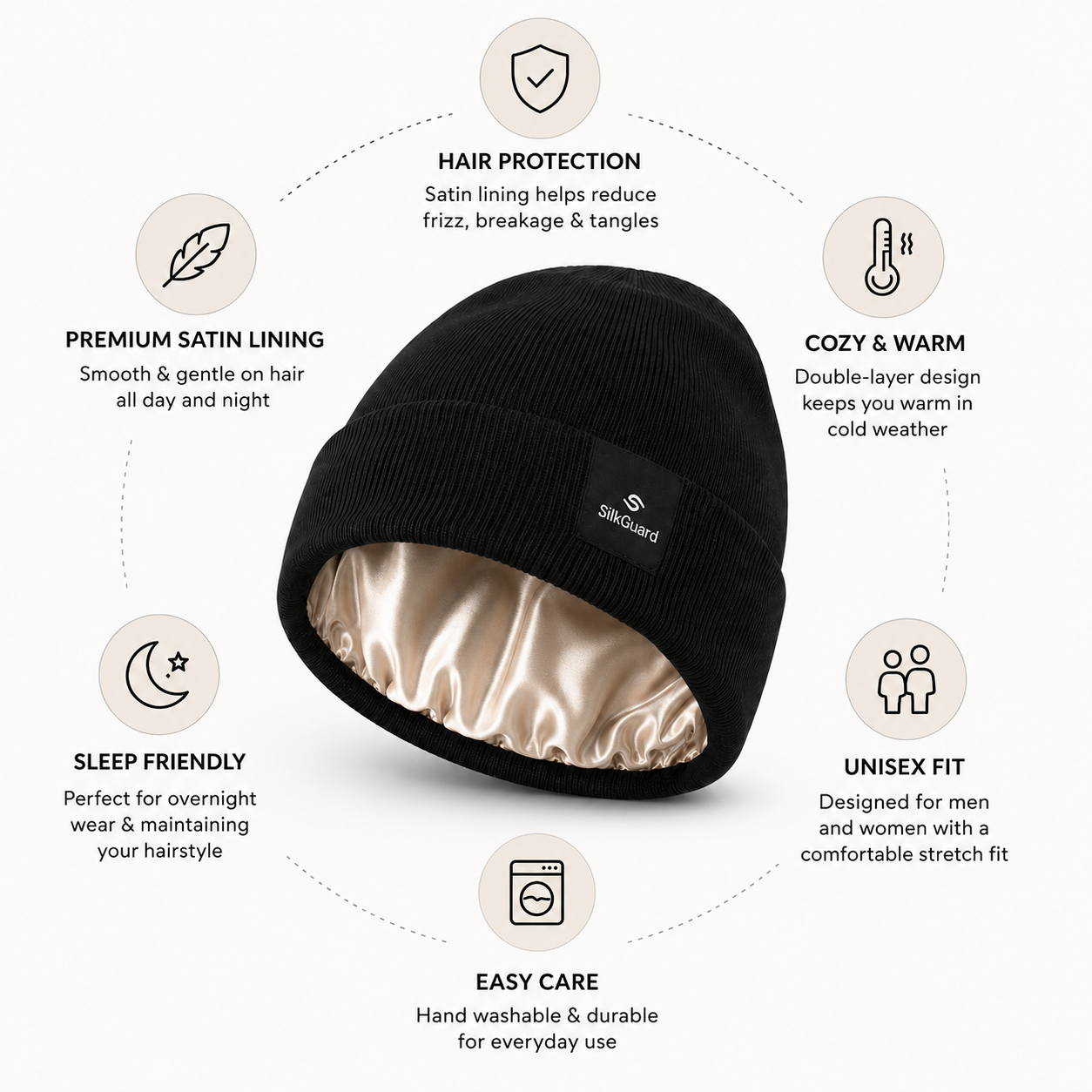 Luxivocart™ Silk Satin Beanie