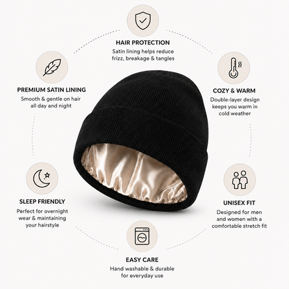 Luxivocart™ Silk Satin Beanie